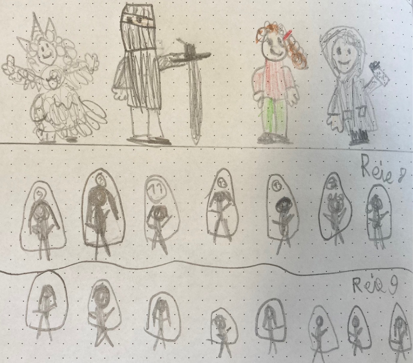 Kinderzeichnung Theaterbesuch